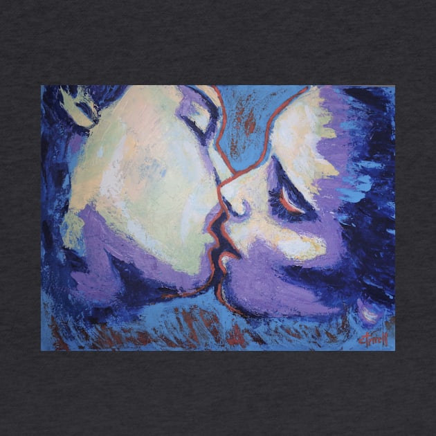 Lovers - Kiss In Purple And Blue by CarmenT